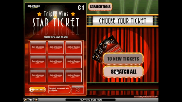 Бонусная игра Triple Wins Star Ticket 7