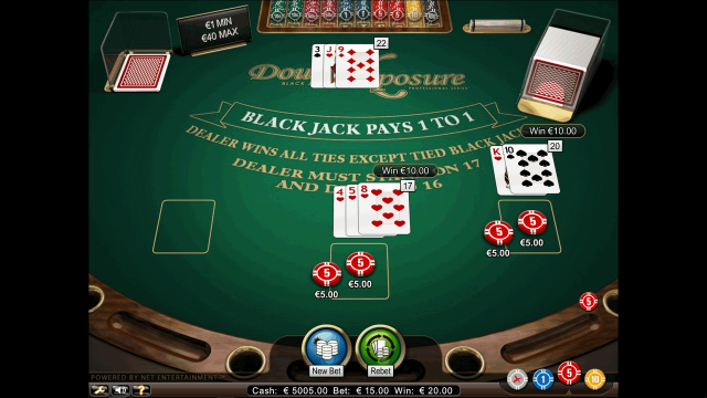 Характеристики слота Double Xposure Blackjack Pro Series 7