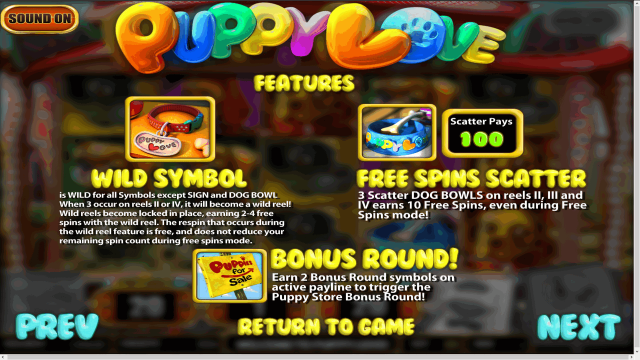 Бонусная игра Puppy Love 7