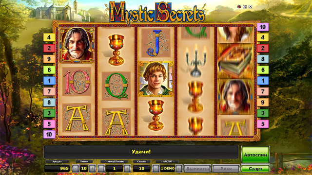 Бонусная игра Mystic Secrets 9